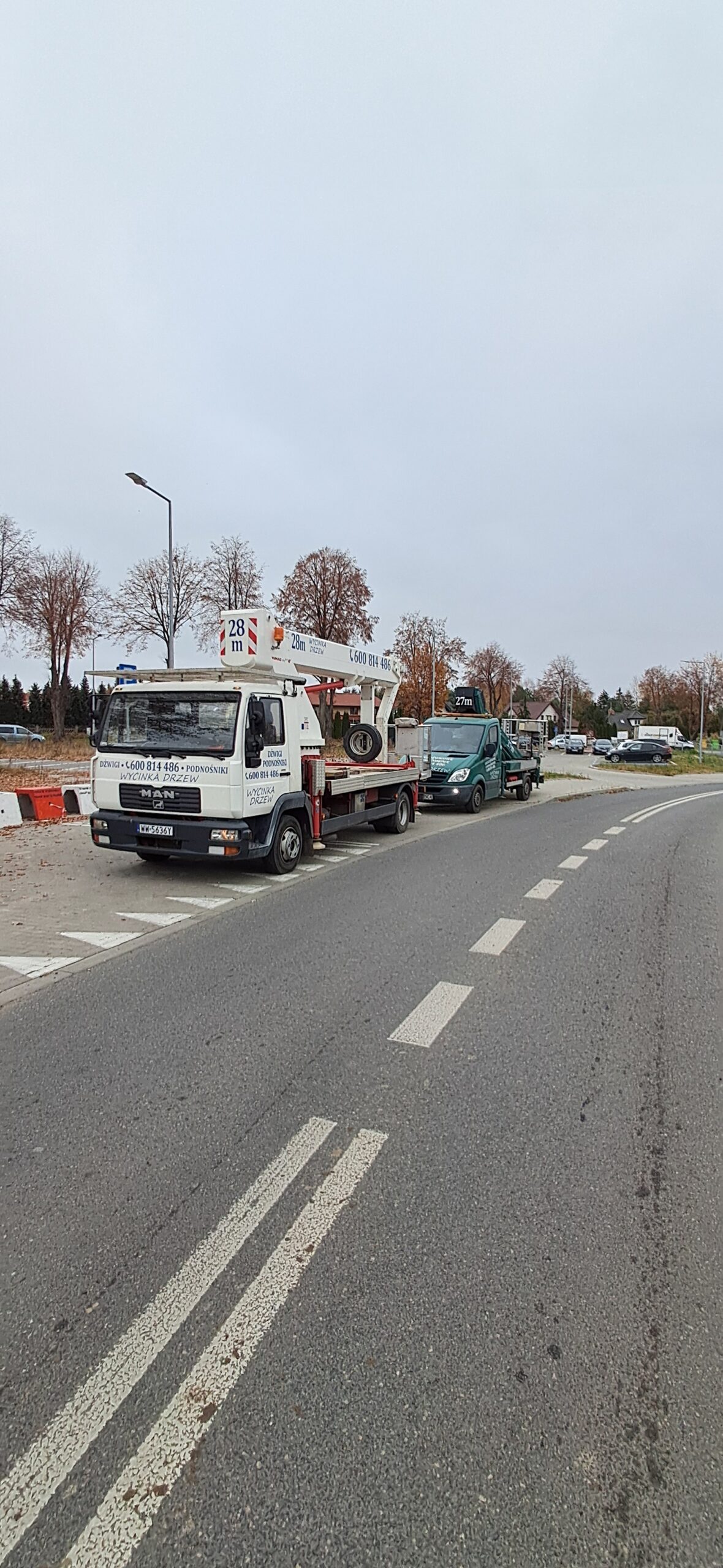 Realizacja podnośnika koszowego w Płońsku i okolicach