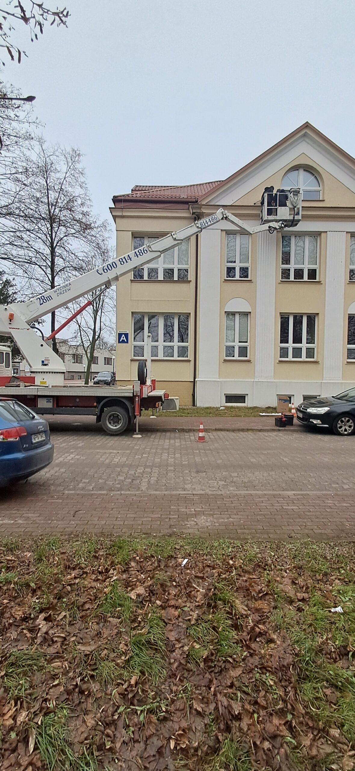 Realizacja podnośnika koszowego w Płońsku i okolicach