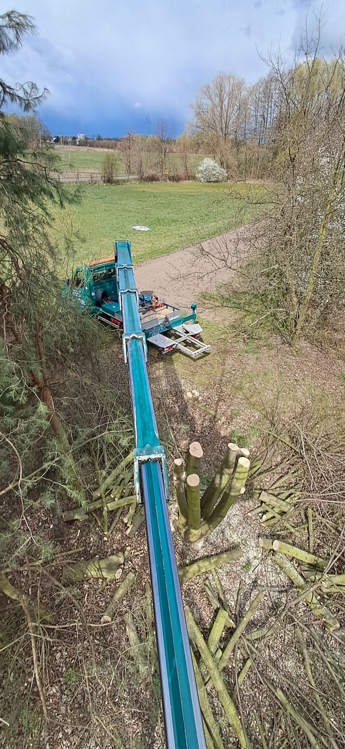 Realizacja podnośnika koszowego w Płońsku i okolicach