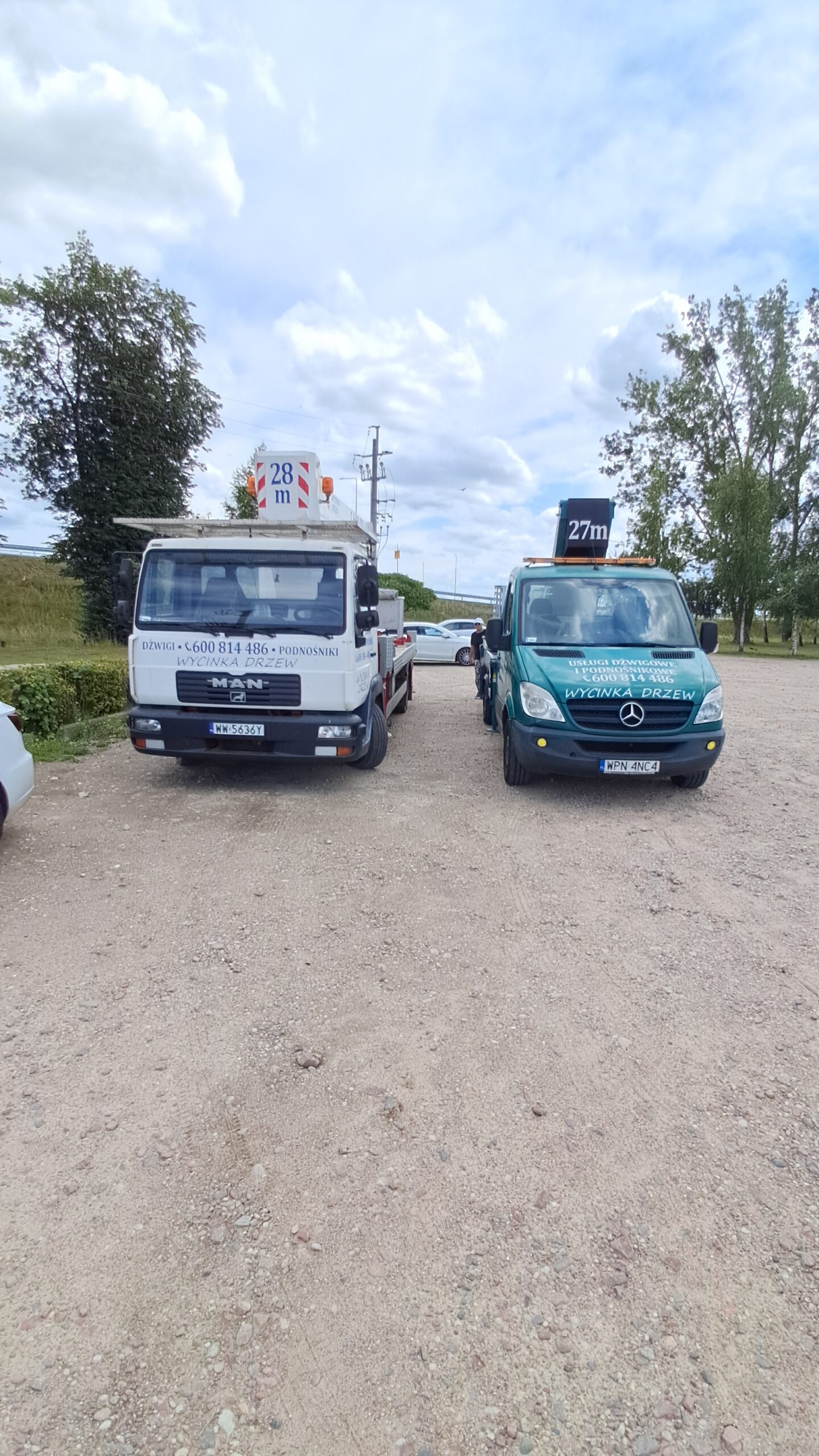 Realizacja podnośnika koszowego w Płońsku i okolicach