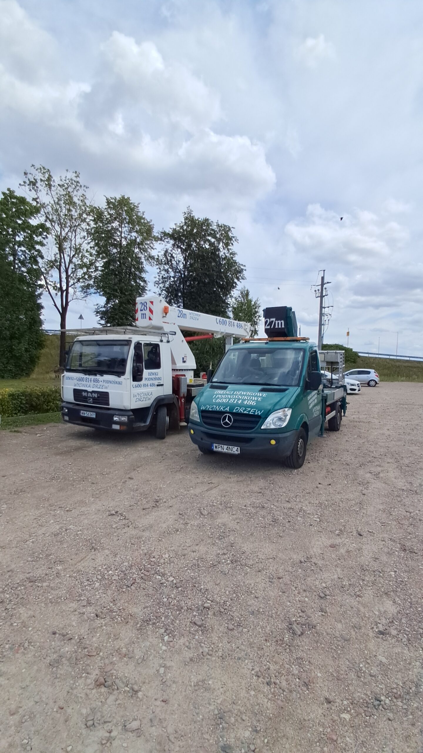 Realizacja podnośnika koszowego w Płońsku i okolicach