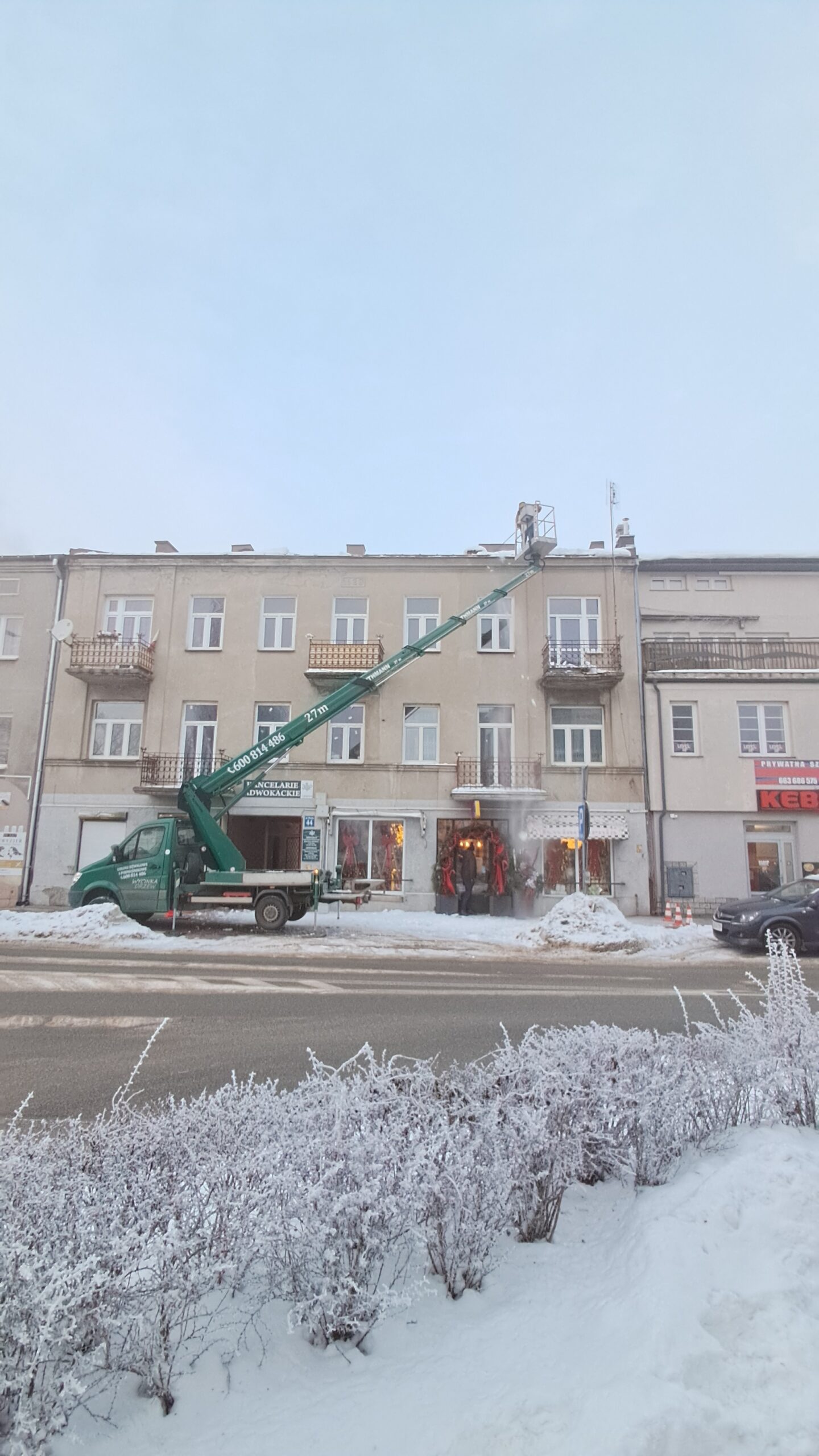 Realizacja podnośnika koszowego w Płońsku i okolicach